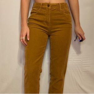PacSun High Rise Corduroy Jeans - Mustard
